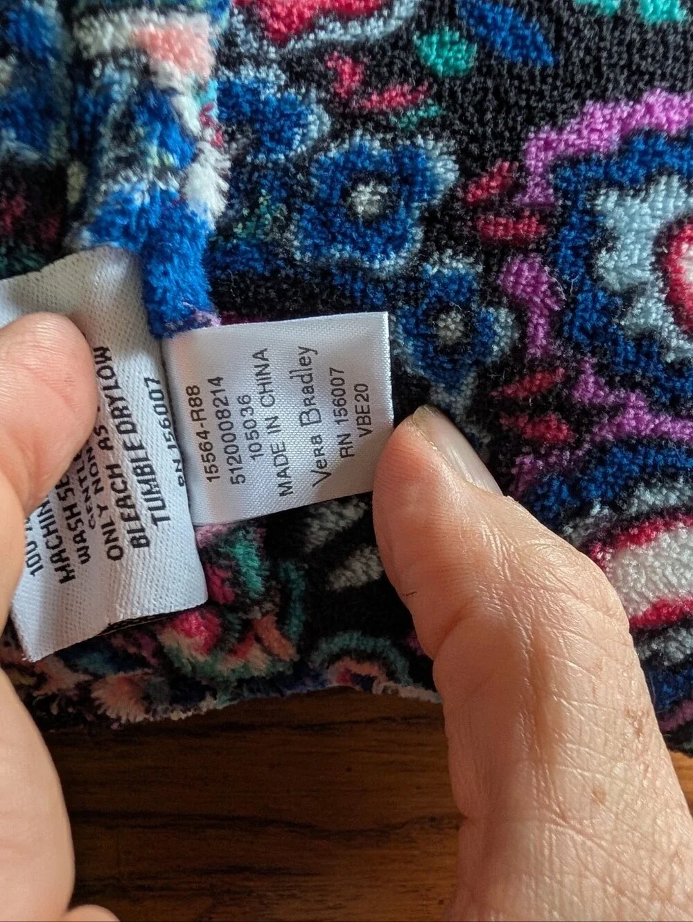 Vera Bradley Fleece Travel Blanket - Multicolor Paisley Print